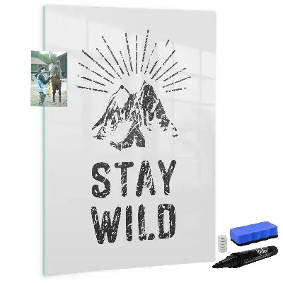 Magnettafel beschreibbar Motiv Wilde Berge