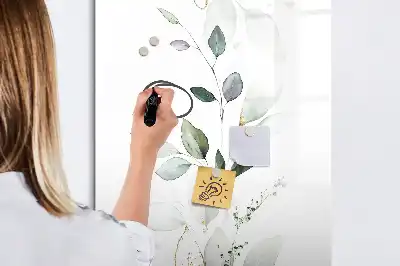 Magnettafel zum Schreiben Design Schilfblätter