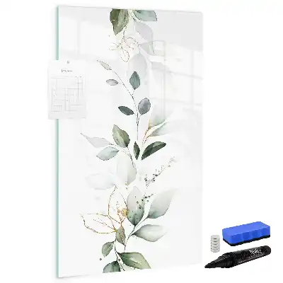 Magnettafel zum Schreiben Design Schilfblätter