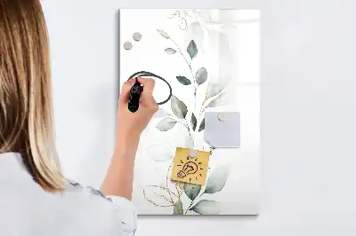 Magnettafel zum Schreiben Design Schilfblätter