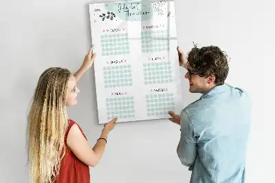 Magnettafel als Gewohnheiten-Tracker magnetische Tafel zum Schreiben