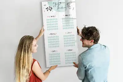 Magnettafel als Gewohnheiten-Tracker magnetische Tafel zum Schreiben
