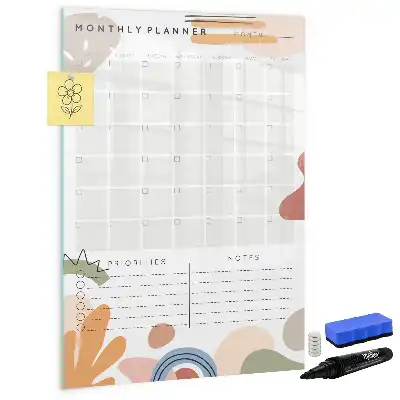 Magnettafel zum Schreiben als Monatsplaner