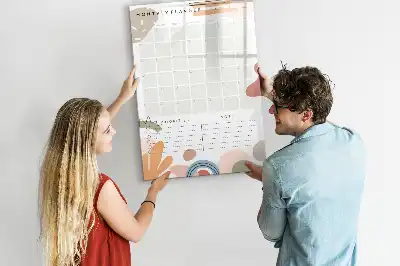 Magnettafel zum Schreiben als Monatsplaner
