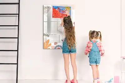 Magnettafel zum Schreiben als Monatsplaner