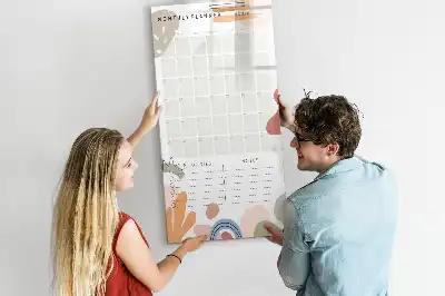 Magnettafel zum Schreiben als Monatsplaner