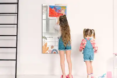 Magnettafel zum Schreiben als Monatsplaner