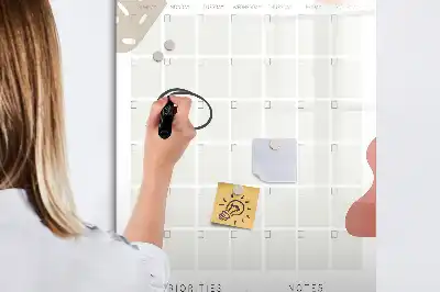 Magnettafel zum Schreiben als Monatsplaner