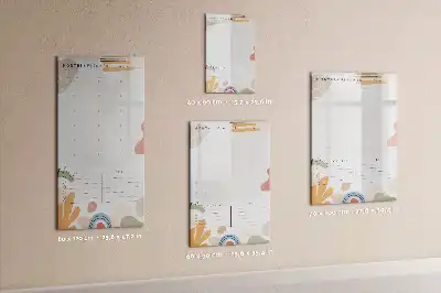 Magnettafel zum Schreiben als Monatsplaner