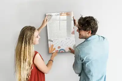 Magnettafel zum Schreiben als Monatsplaner