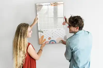 Magnettafel zum Schreiben als Monatsplaner