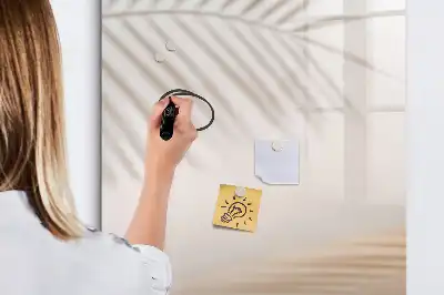 Magnettafel beschreibbar mit Palmenblattschatten Motiv