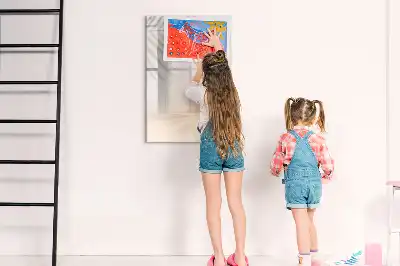 Magnettafel beschreibbar mit Palmenblattschatten Motiv
