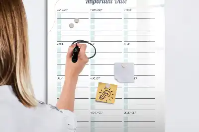 Magnettafel zum Beschreiben für wichtige Termine