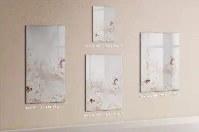 Magnettafel zum Beschriften mit Pfingstrosen-Motiv