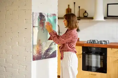 Beschreibbare Magnettafel mit Motiv tropische Palme