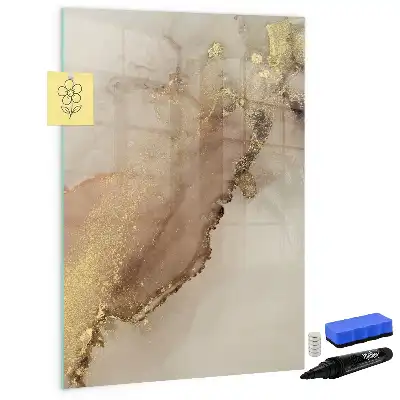 Magnettafel beschreibbar in glänzender Marmor-Optik