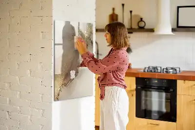 Magnettafel beschreibbar in glänzender Marmor-Optik