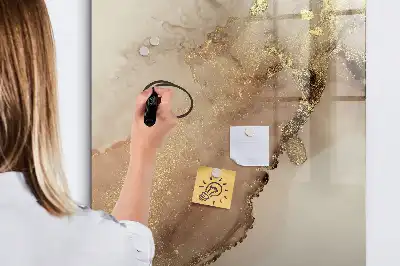 Magnettafel beschreibbar in glänzender Marmor-Optik