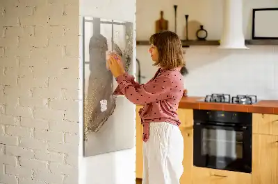 Magnettafel beschreibbar in glänzender Marmor-Optik