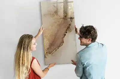 Magnettafel beschreibbar in glänzender Marmor-Optik