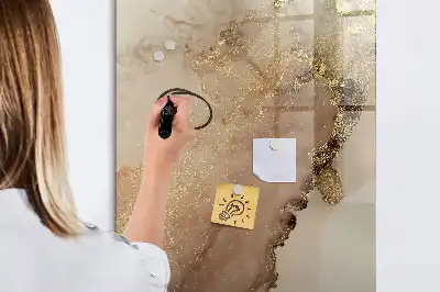Magnettafel beschreibbar in glänzender Marmor-Optik