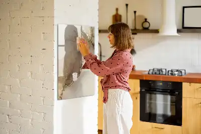 Magnettafel beschreibbar in glänzender Marmor-Optik
