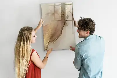 Magnettafel beschreibbar in glänzender Marmor-Optik