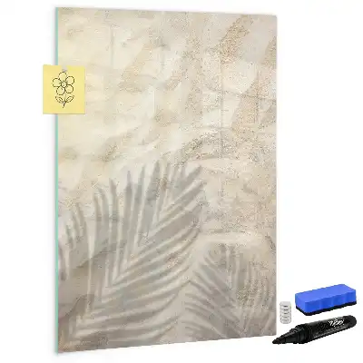 Magnettafel zum Beschreiben mit sommerlichem Sand am Strand Motiv
