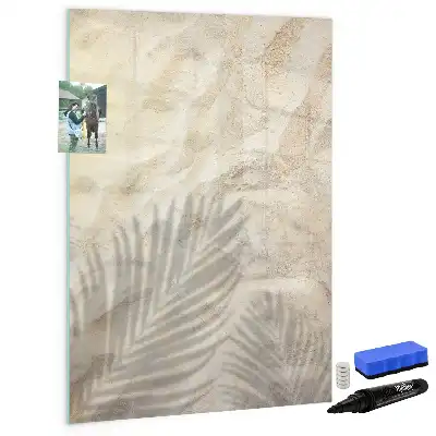 Magnettafel zum Beschreiben mit sommerlichem Sand am Strand Motiv