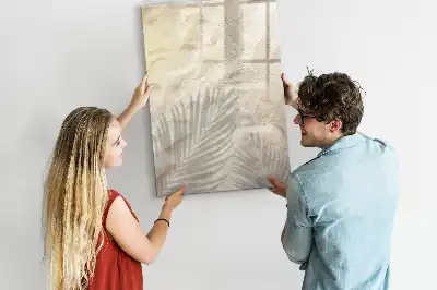 Magnettafel zum Beschreiben mit sommerlichem Sand am Strand Motiv