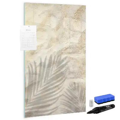 Magnettafel zum Beschreiben mit sommerlichem Sand am Strand Motiv