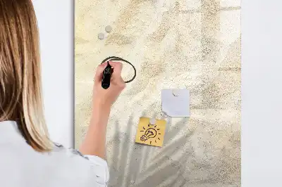 Magnettafel zum Beschreiben mit sommerlichem Sand am Strand Motiv