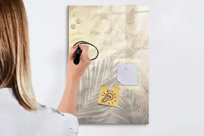Magnettafel zum Beschreiben mit sommerlichem Sand am Strand Motiv
