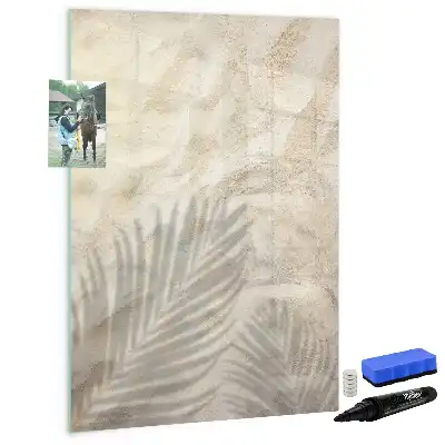 Magnettafel zum Beschreiben mit sommerlichem Sand am Strand Motiv