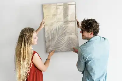 Magnettafel zum Beschreiben mit sommerlichem Sand am Strand Motiv