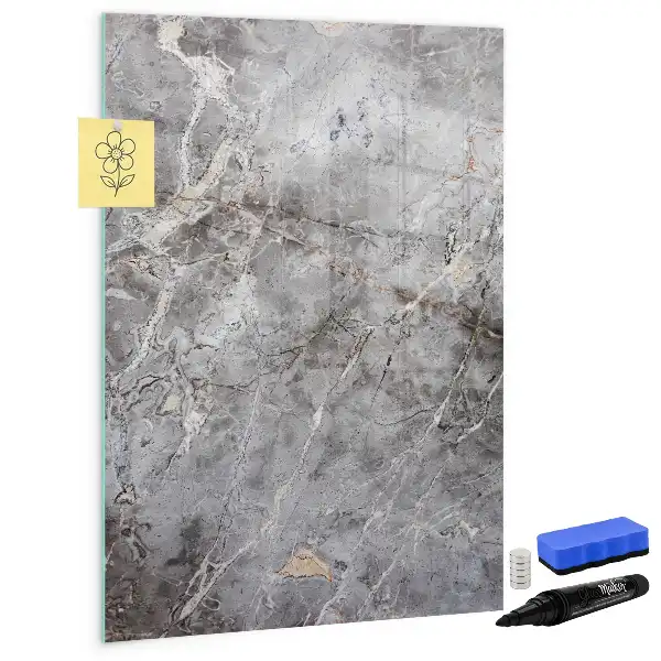 Magnettafel beschreibbar in dunkler Marmoroptik