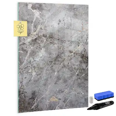 Magnettafel beschreibbar in dunkler Marmoroptik