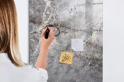 Magnettafel beschreibbar in dunkler Marmoroptik