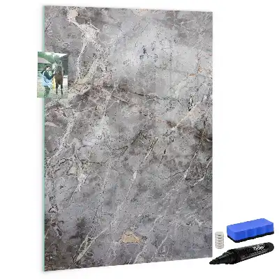 Magnettafel beschreibbar in dunkler Marmoroptik