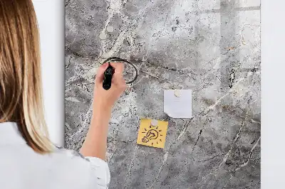 Magnettafel beschreibbar in dunkler Marmoroptik