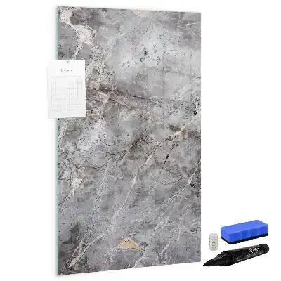 Magnettafel beschreibbar in dunkler Marmoroptik