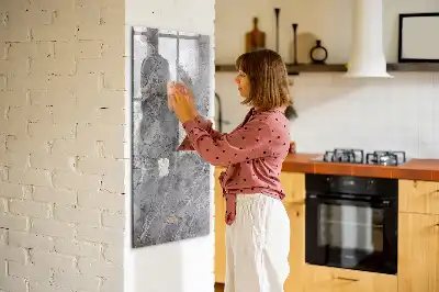 Magnettafel beschreibbar in dunkler Marmoroptik