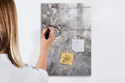 Magnettafel beschreibbar in dunkler Marmoroptik
