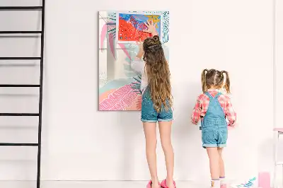 Magnettafel zum Beschreiben in Pastellfarben