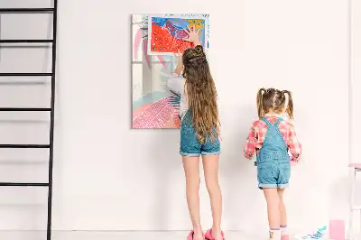 Magnettafel zum Beschreiben in Pastellfarben