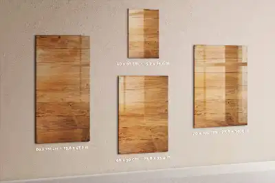 Holzpaneele als beschreibbare Magnettafel