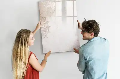 Magnettafel beschreibbar mit Mandalamotiv