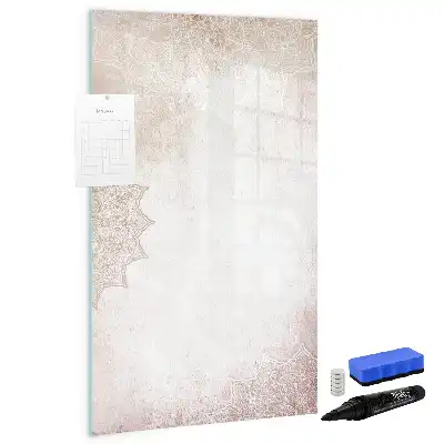 Magnettafel beschreibbar mit Mandalamotiv