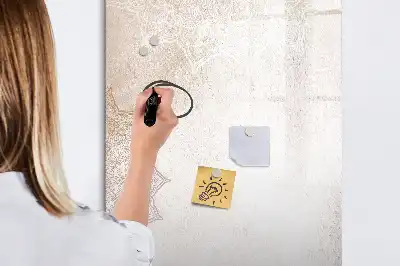 Magnettafel beschreibbar mit Mandalamotiv